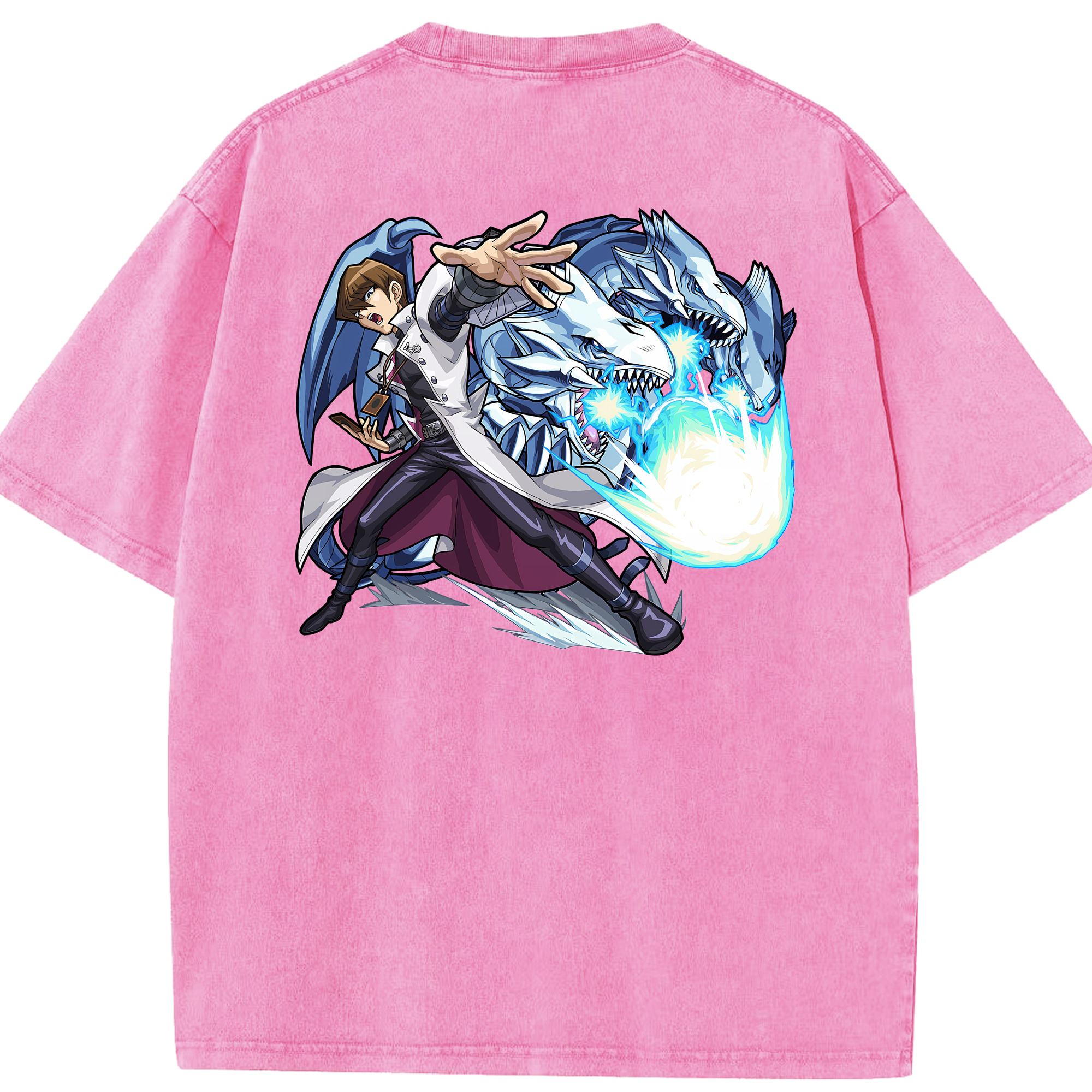 （画像用） 遊☆戯☆王 Yu-Gi-Oh! 綿100% ヴィンテージ風 半袖Tシャツ（背面プリント）